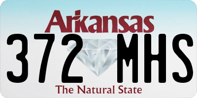 AR license plate 372MHS