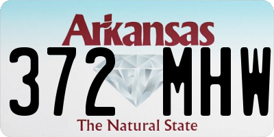 AR license plate 372MHW