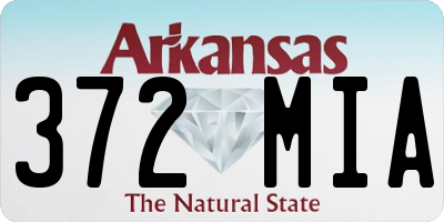 AR license plate 372MIA