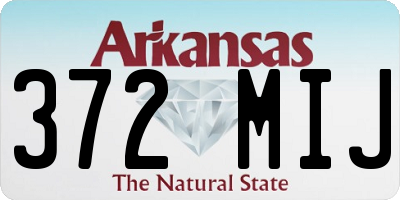 AR license plate 372MIJ