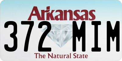 AR license plate 372MIM