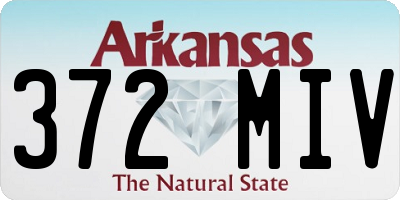 AR license plate 372MIV