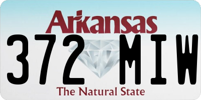 AR license plate 372MIW