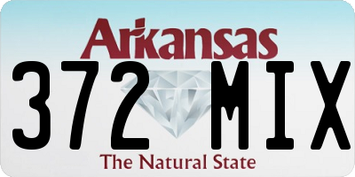 AR license plate 372MIX