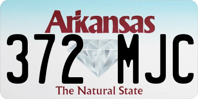 AR license plate 372MJC