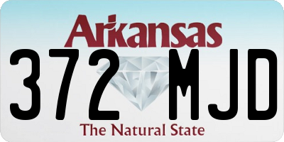 AR license plate 372MJD