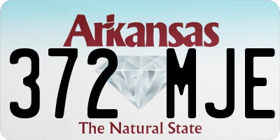 AR license plate 372MJE