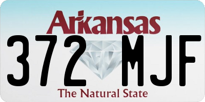 AR license plate 372MJF