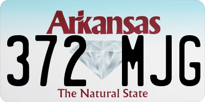 AR license plate 372MJG