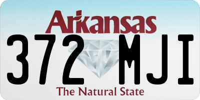 AR license plate 372MJI