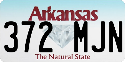 AR license plate 372MJN