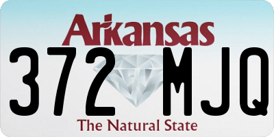 AR license plate 372MJQ