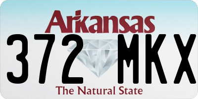 AR license plate 372MKX