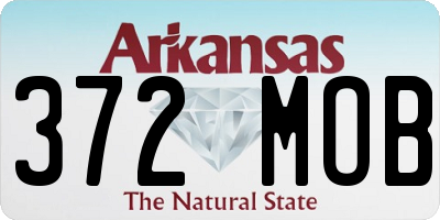 AR license plate 372MOB