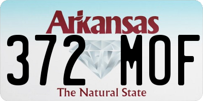AR license plate 372MOF