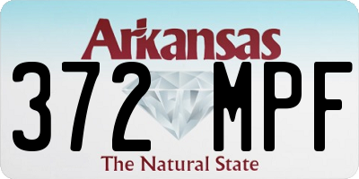 AR license plate 372MPF