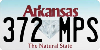 AR license plate 372MPS