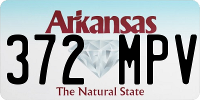 AR license plate 372MPV