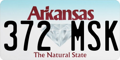 AR license plate 372MSK