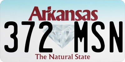 AR license plate 372MSN