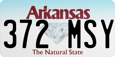 AR license plate 372MSY