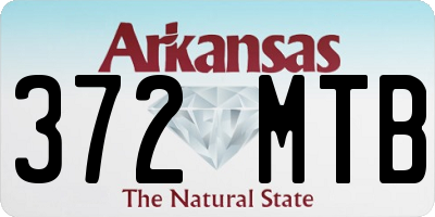 AR license plate 372MTB