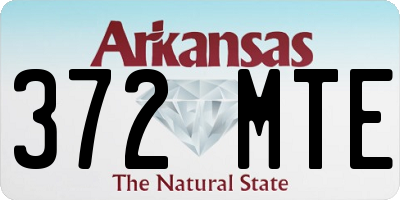 AR license plate 372MTE