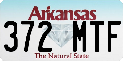 AR license plate 372MTF