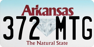 AR license plate 372MTG