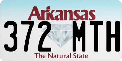 AR license plate 372MTH