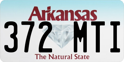 AR license plate 372MTI