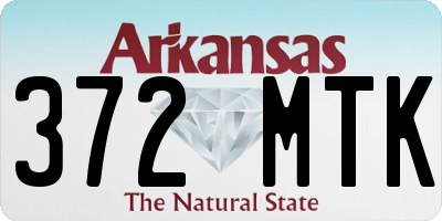 AR license plate 372MTK