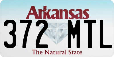 AR license plate 372MTL