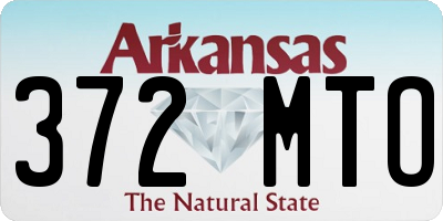 AR license plate 372MTO