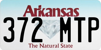 AR license plate 372MTP