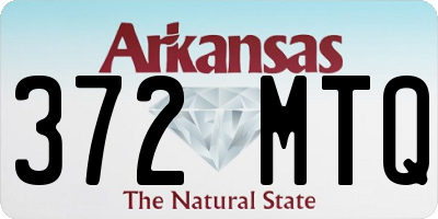AR license plate 372MTQ