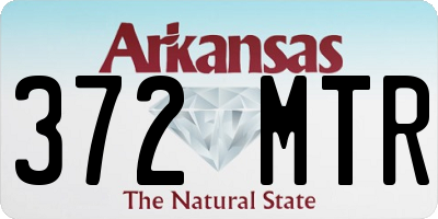AR license plate 372MTR