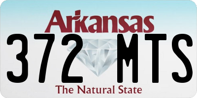 AR license plate 372MTS