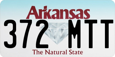 AR license plate 372MTT