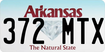 AR license plate 372MTX