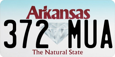 AR license plate 372MUA