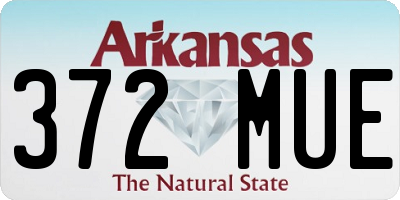 AR license plate 372MUE