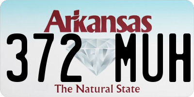 AR license plate 372MUH