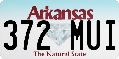 AR license plate 372MUI