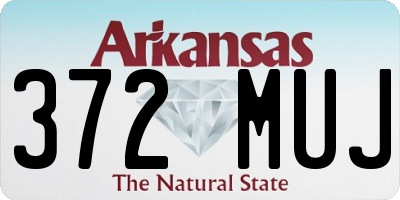 AR license plate 372MUJ