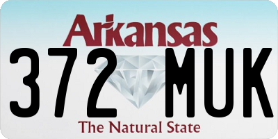 AR license plate 372MUK