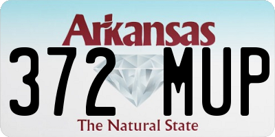 AR license plate 372MUP
