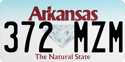 AR license plate 372MZM