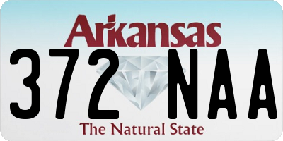 AR license plate 372NAA