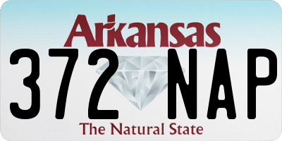 AR license plate 372NAP